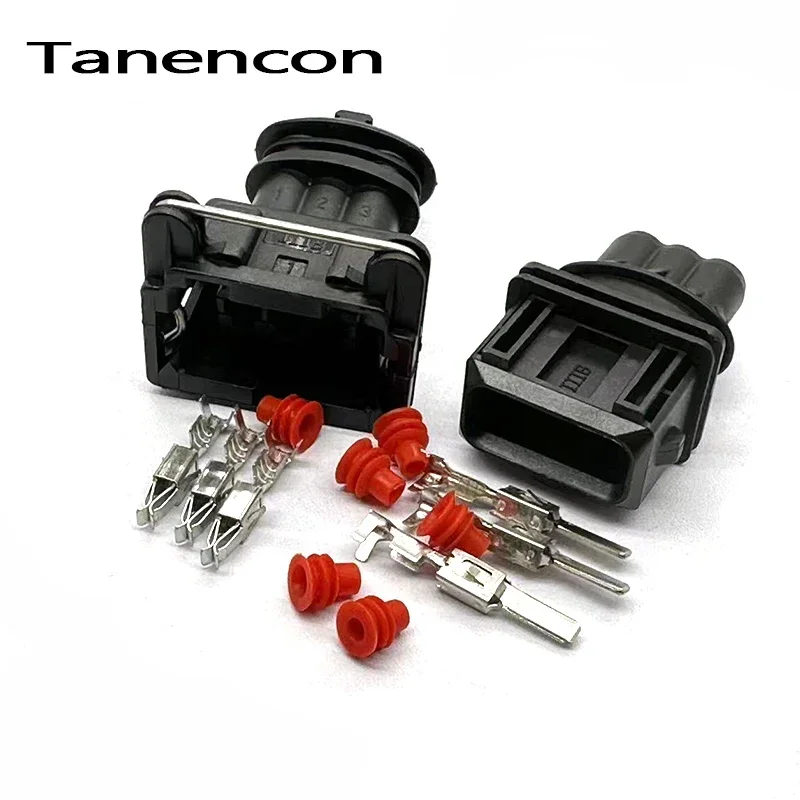 1 Set 3 Pin 1- 962581 -1 Connettore impermeabile per iniettore di carburante Spina per cablaggio sensore timer di alimentazione per auto per Changan 282191 -1 282729 -1