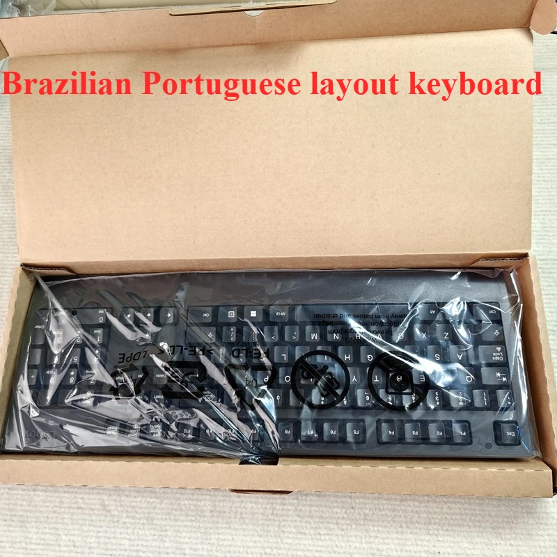 

Brazilian layout USB wired keyboard sk8827 For Lenovo Desktop office keyboard