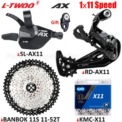 LTWOO AX11 MTB Bike 1x11 Speed Derailleur Groupset 11S Trigger Shifter SUNSHINE 42/46/50/52T Cassette Sprocket X11 Chains