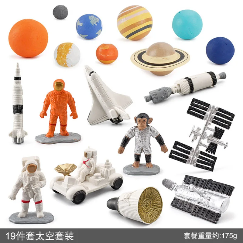 The simulation satellite rocket capsule universe, nine planets furnishing articles 19 woolly space space model gifts for kids