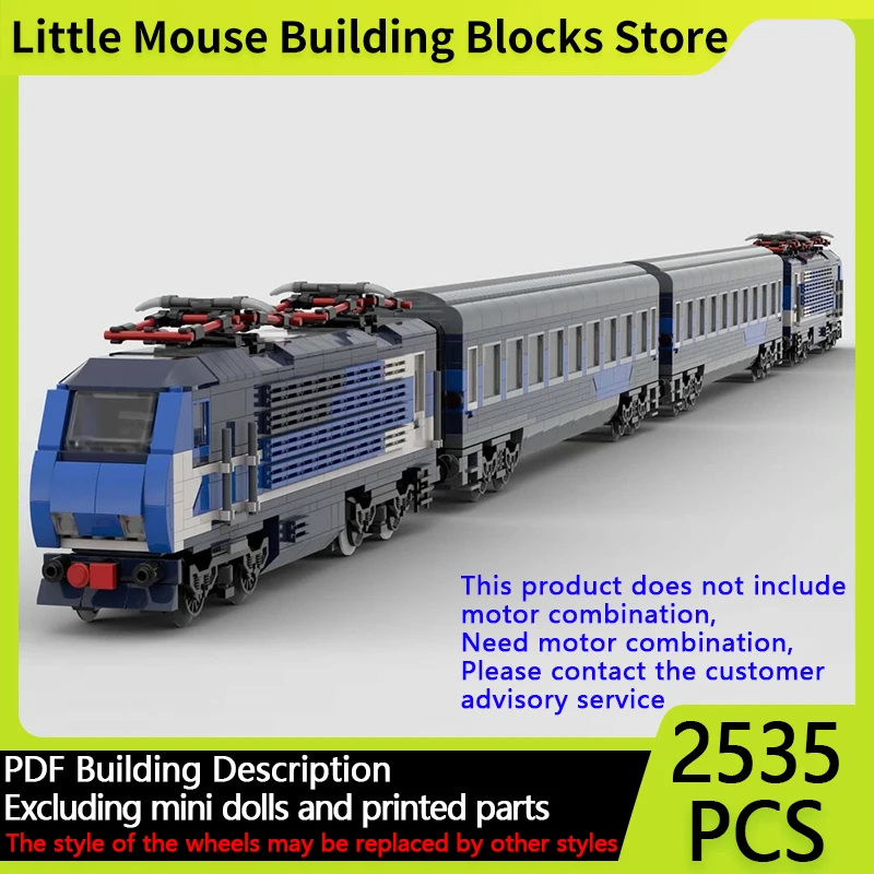 

Модель городской автомобиль MOC, строительные кирпичи, итальянский Inter City, ночной поезд, модульная технология, подарки, праздник, сборка, детские игрушки, костюм