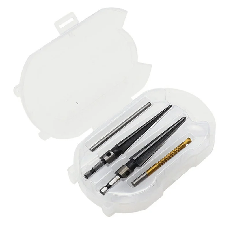 1 Set Handheld Tapered Reamer Set Bridge Pin Hole Tapered Reamers Machinist Luthier Tools