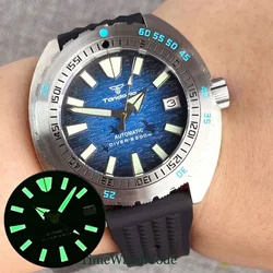 Tandorio automatische Taucher uhr für Männer 42mm nh35a 20atm Saphirglas 200m Wasser beständigkeit rotierende Lünette Auto Datum