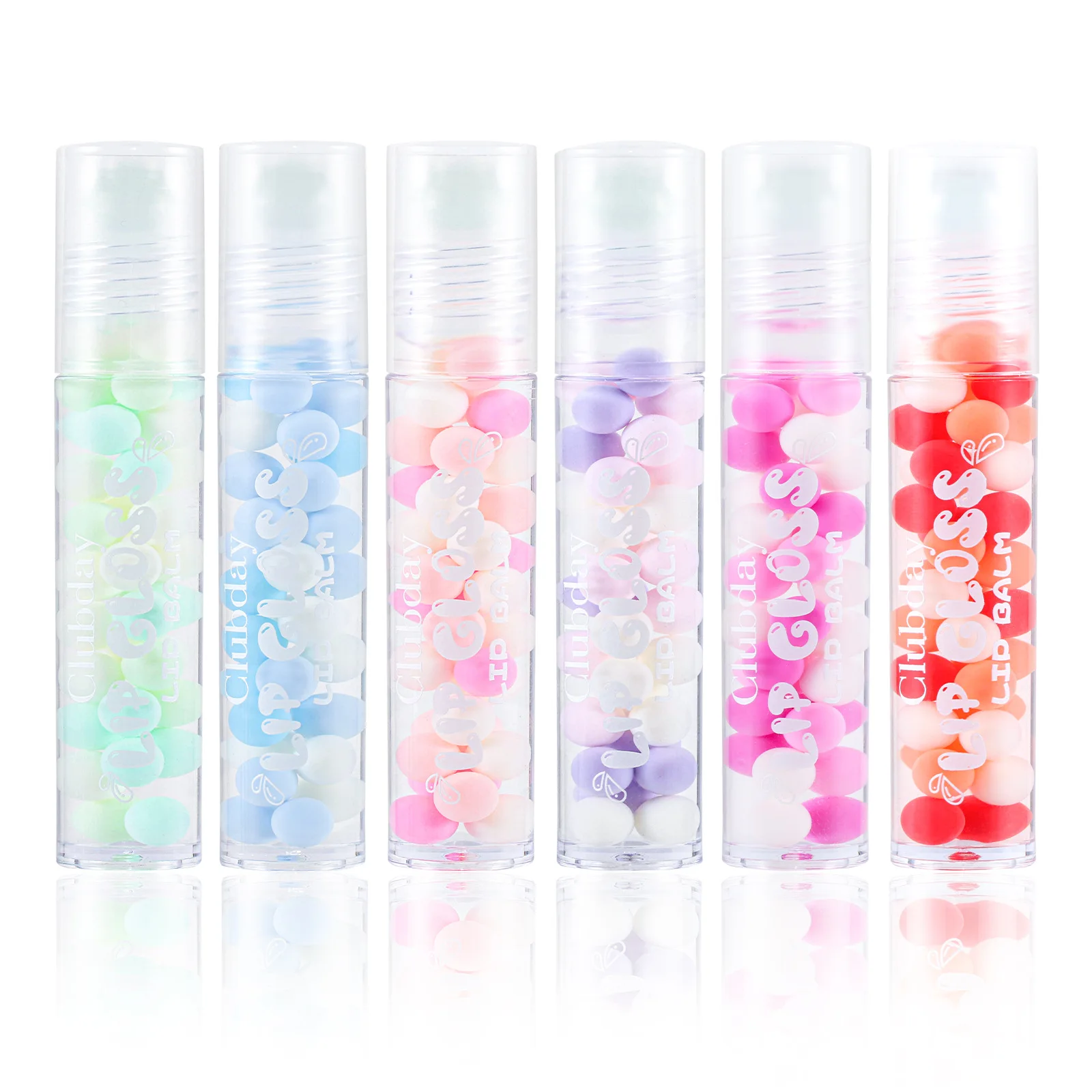6 Color Water Mirror Roll‑on Lip Oil Hydrating Clear Lip Gloss Nourishing Transparent Lip Balm Liquid Daily Lips Makeup Cosmetic