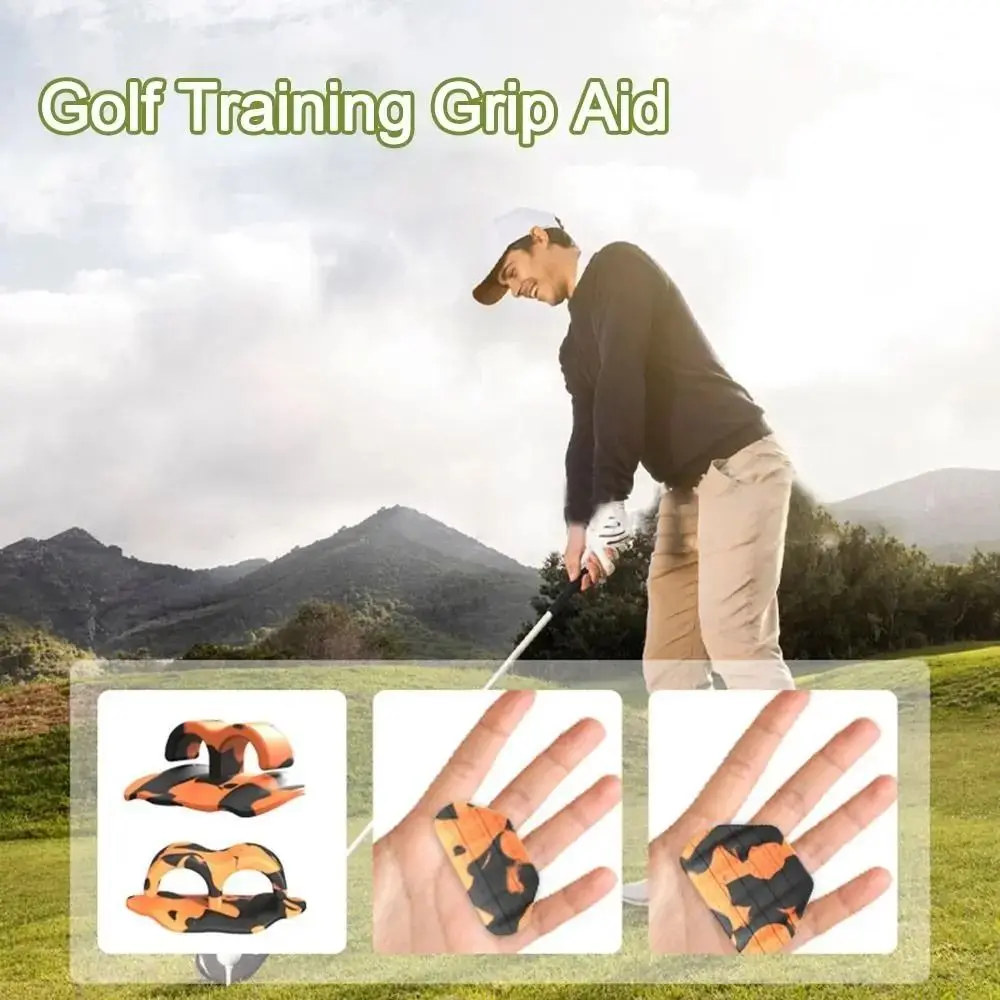 

2 pcs Enhanced Ball Control Golf Club Grip Trainer Correct Posture T-Shape Golf Club Hand Grip Silicone Swing Grip Pad