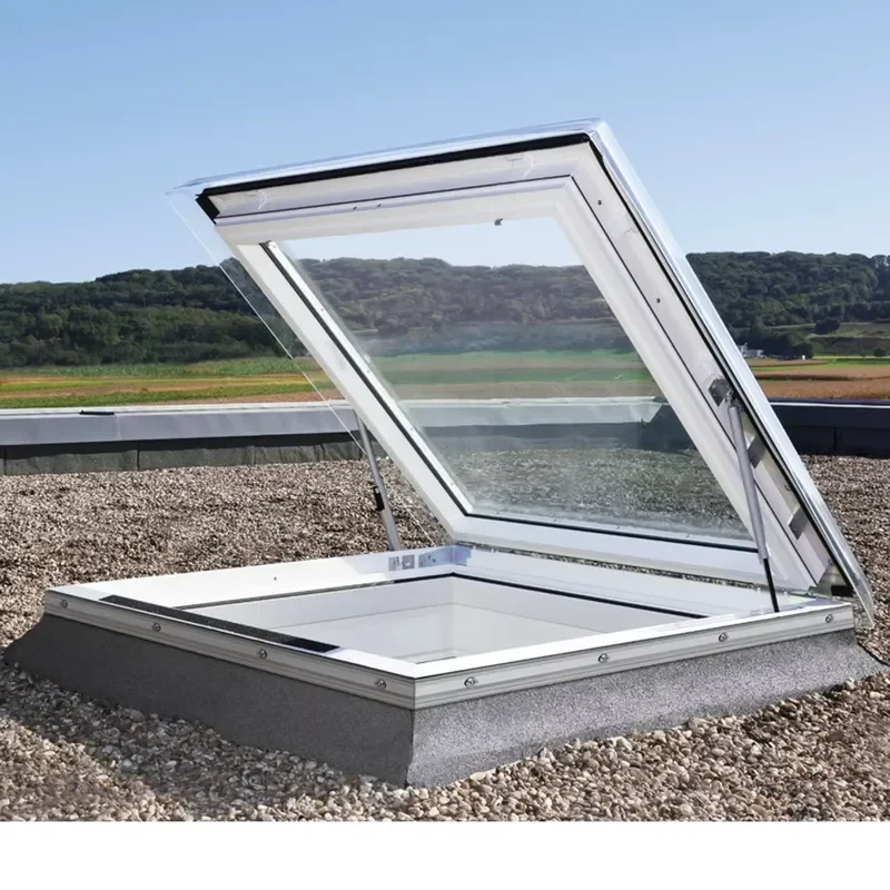 Customizable Roof Skylight Window for Basement Light Well High Quality Glass Ventilation Solution Durable Frame Easy Install