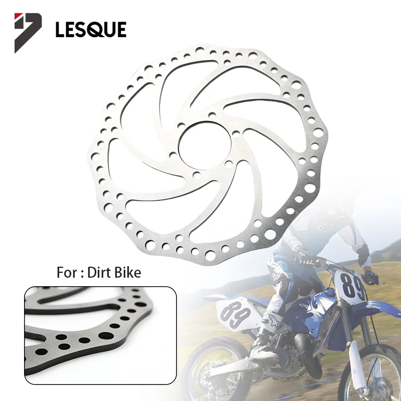 LESQUE Pit Dirt Bike 180mm Thicken Hydraulic Disc Brake Rotor Pads For Bicycle Electric Scooter Mountain Bikes Off Road Vehicle