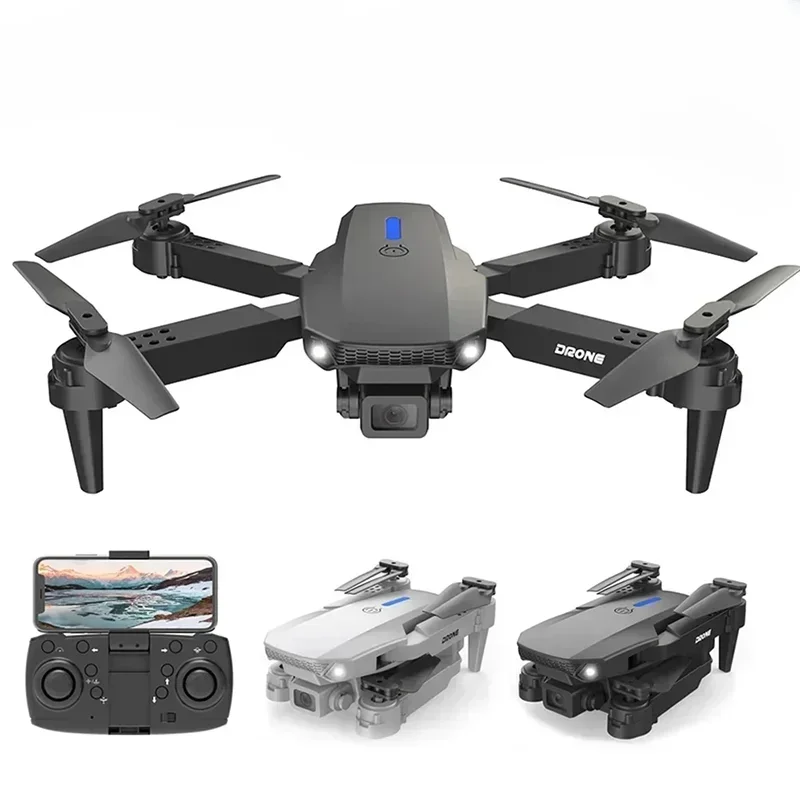 Professional E88 EVO Brushless Motor Drone Height Hold Foldable RC 4K HD Camera Quadcopter Wide-Angle WiFi FPV Helicopter Toy