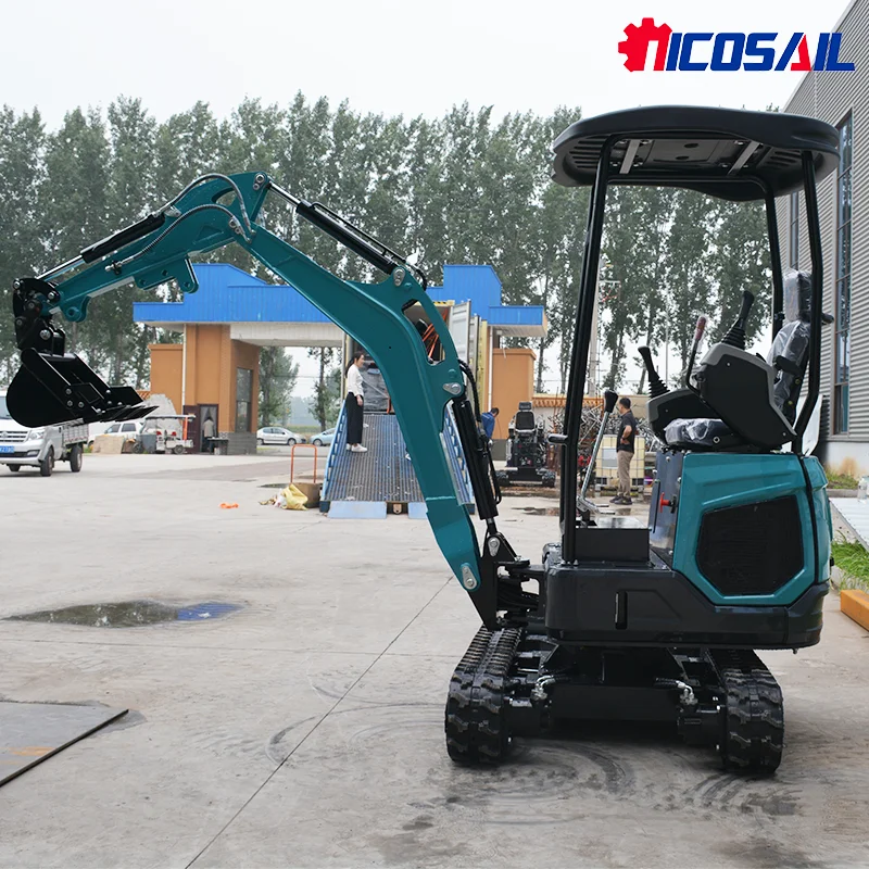 Livraison gratuite Mini pelle moteur EPA 1.8 tonnes Micro pelle sur chenilles 1 tonne 2 tonnes hydraulique ferme petite pelle à vendre
