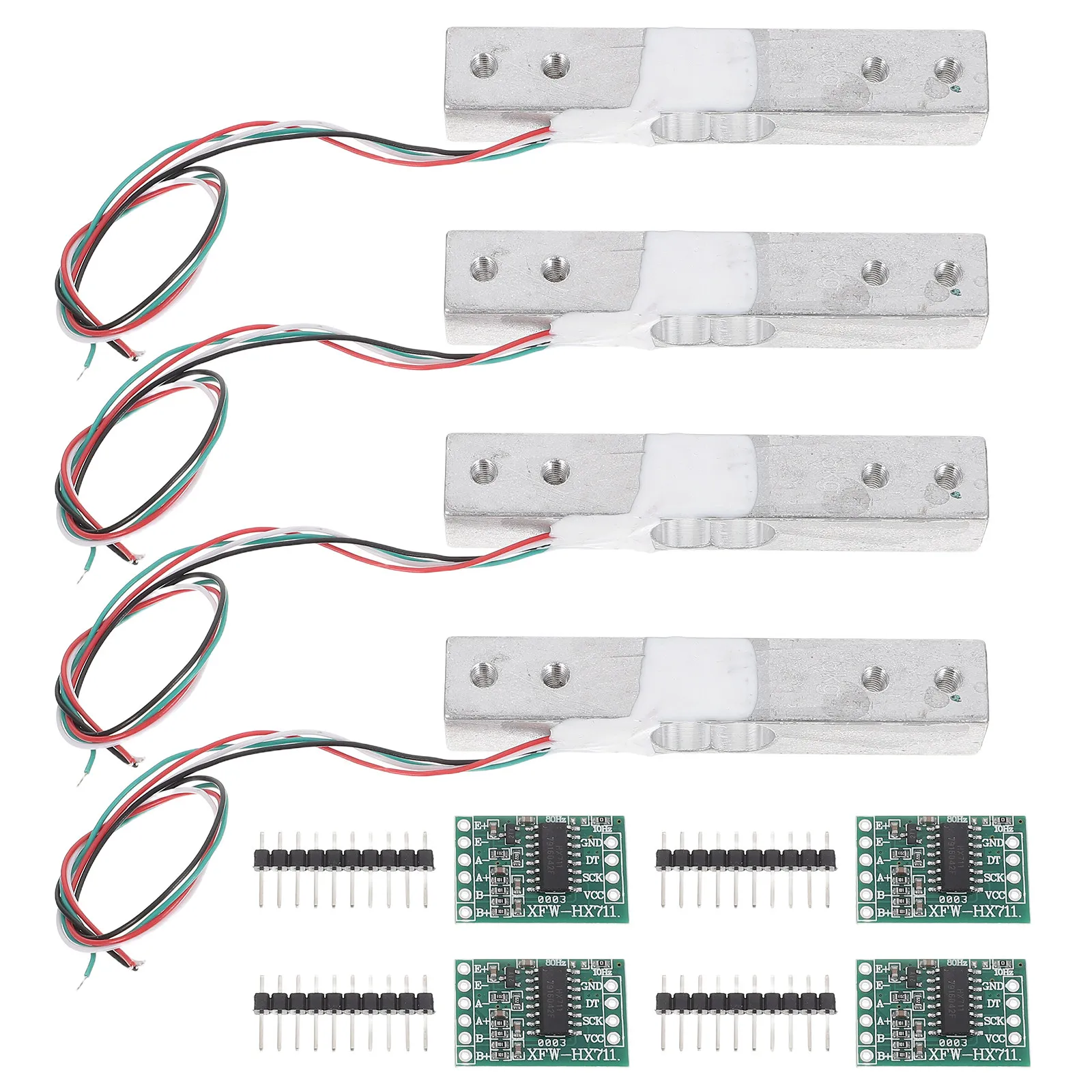 4Pcs Kitchen Scale Module High Precision Digital Load Cell Sensor Stable Metal Construction Food Weighing Sensor Replacement