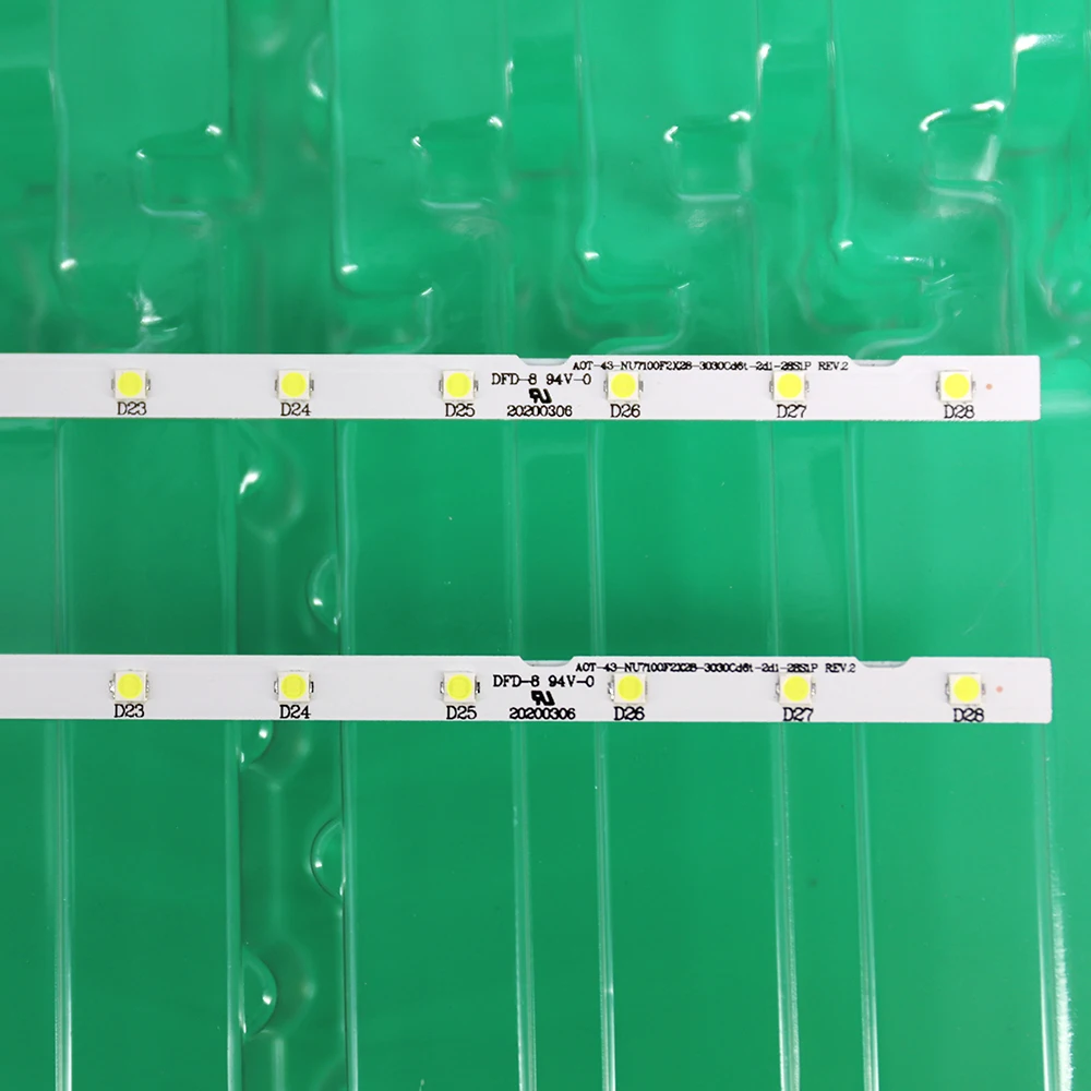 LED strip AOT_43_NU7100F_2X28 for UE43N5570AU 43NU7100 UE43NU7100 UN43NU7100 UE43NU7100U BN61-15482A UE43NU7120U UE43NU7170U