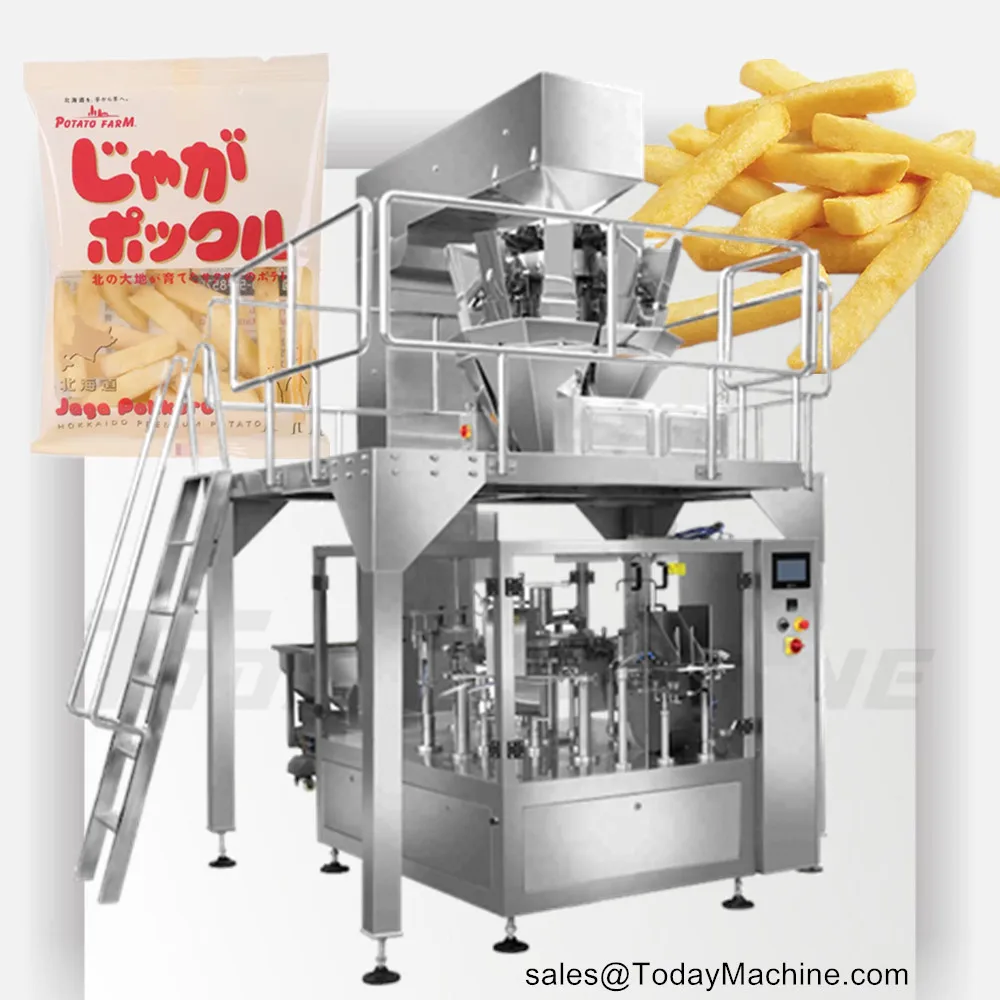 Máquina de embalagem de enchimento rotativa de frutas secas de pimentão secado de feijão pré-feito automático do malote