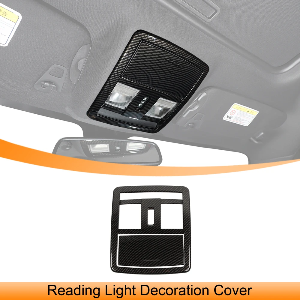 

Car Reading Light Lamp Decoration Cover Trim Stickers Bezel for Dodge Challenger 2010-2023 2024 Interior Mouldings Accessories