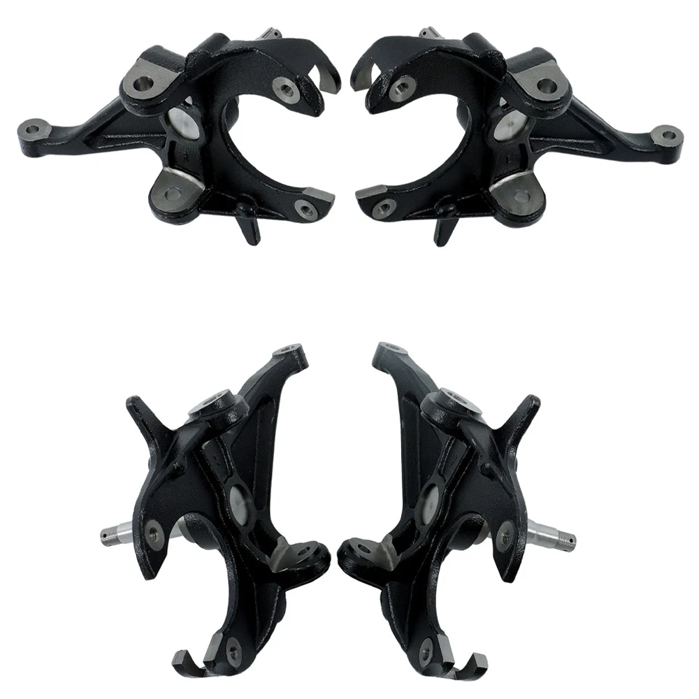 Pair 2" Drop Spindle Front For Chevrolet Chevy S10 GM GMC Sonoma Jimmy S15 Pickup 2WD LS 2.2L 4.3L 4.8L V6 GAS 82-04 HP118905 view 3
