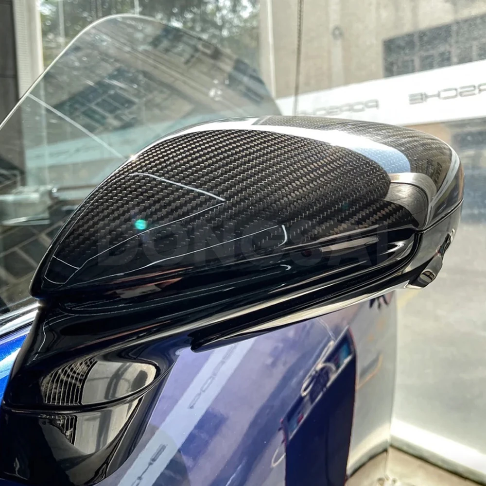 

Prepreg Carbon Fiber Upper Replacement Mirror Housings for 911 992/Taycan 9J1 2019+ LHD