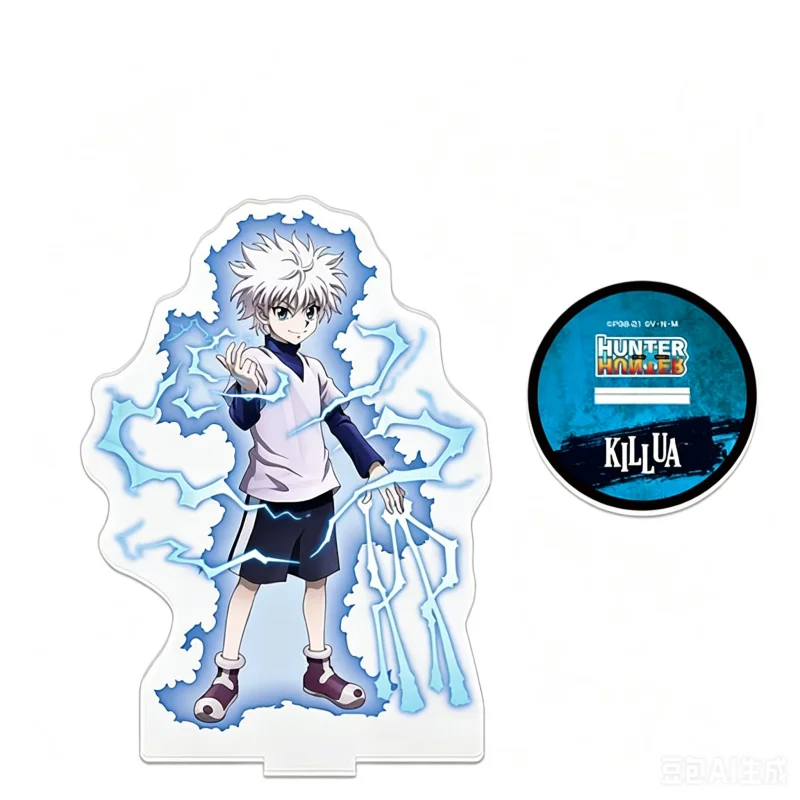 HUNTER×HUNTER ANIME Gon Freecss Killua Zoldyck Acrylic Figure Stand Figure Desktop Ornament Collecting Accessories Keychain
