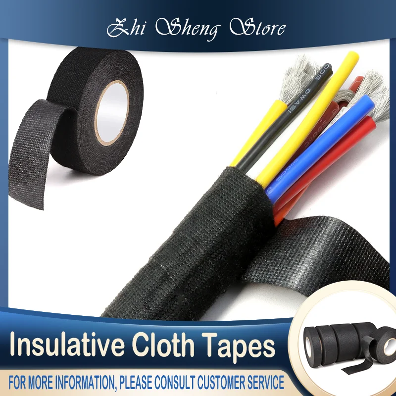 

Heat-Resistant Flannel Car Tape - Noise Reduction, Residue-Free, Anti-Aging Wire Harness Wrap for Auto/DIY Cable
