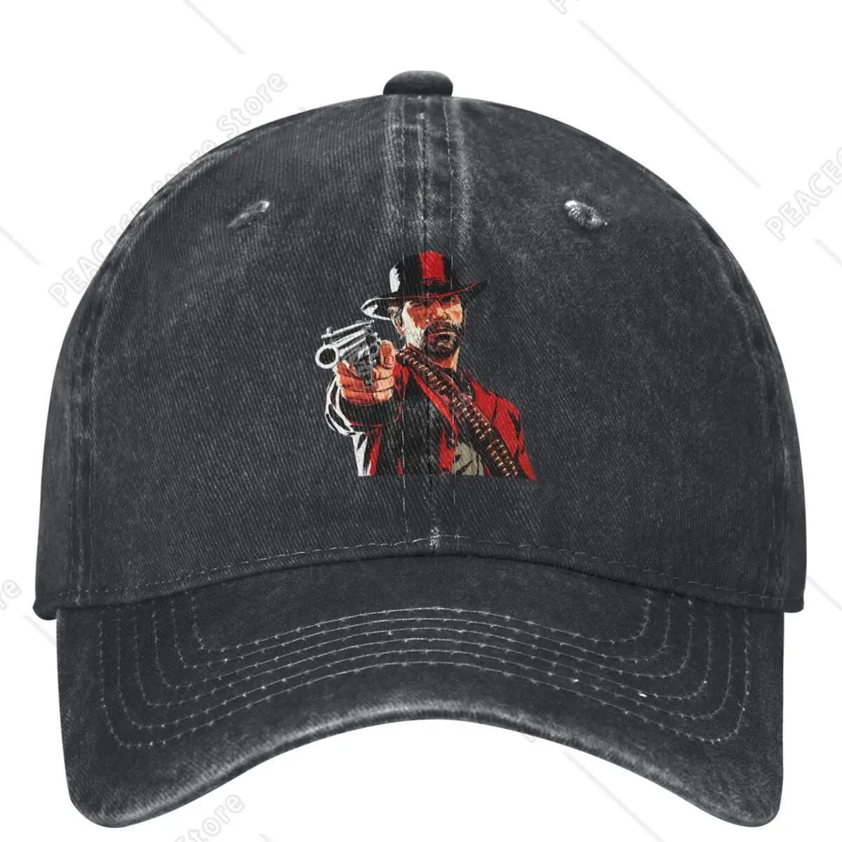 

Red Dead Redemption 2 Denim Baseball Cap Arthur Morgan Hunting Camping Trucker Dad Hat Summer Men Women Sunscreen Snapback Cap