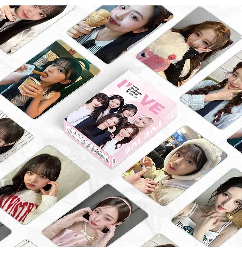 Jang Wonyoung Yujin-tarjetas fotográficas Kpop, tarjetas de colección de Fans Lomo, tarjetas fotográficas impresas, 55 unids/set