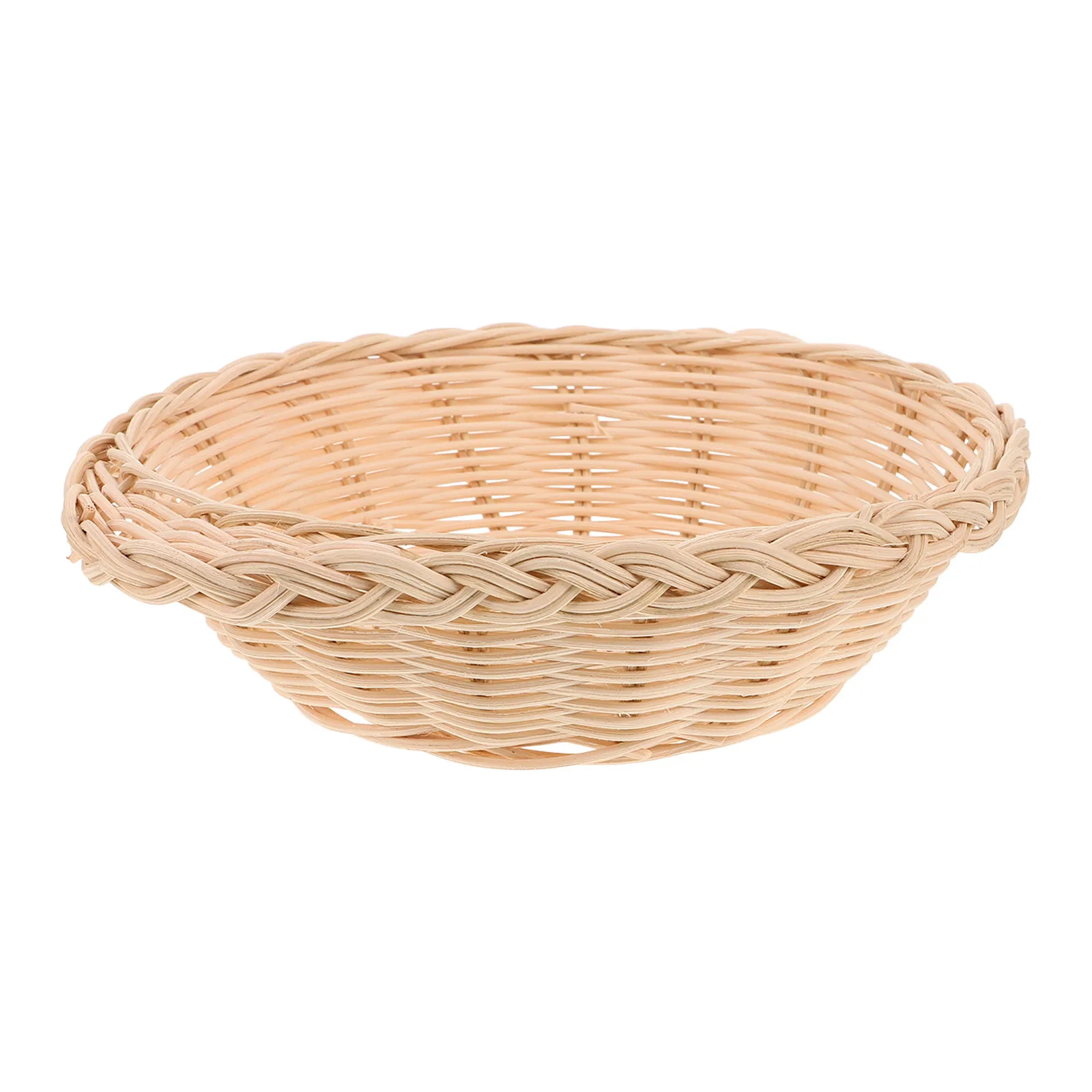 

s Rattan Basket Blue Food Storage Container Preparation Bakery Desserts Woven Baskets Bread Basket Serving for table