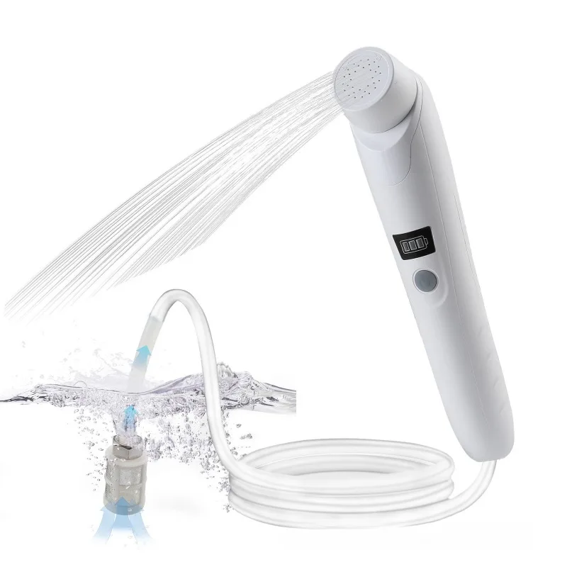 

Electric Shower Camping Outdoor Shower Portable Rechargeable Bath