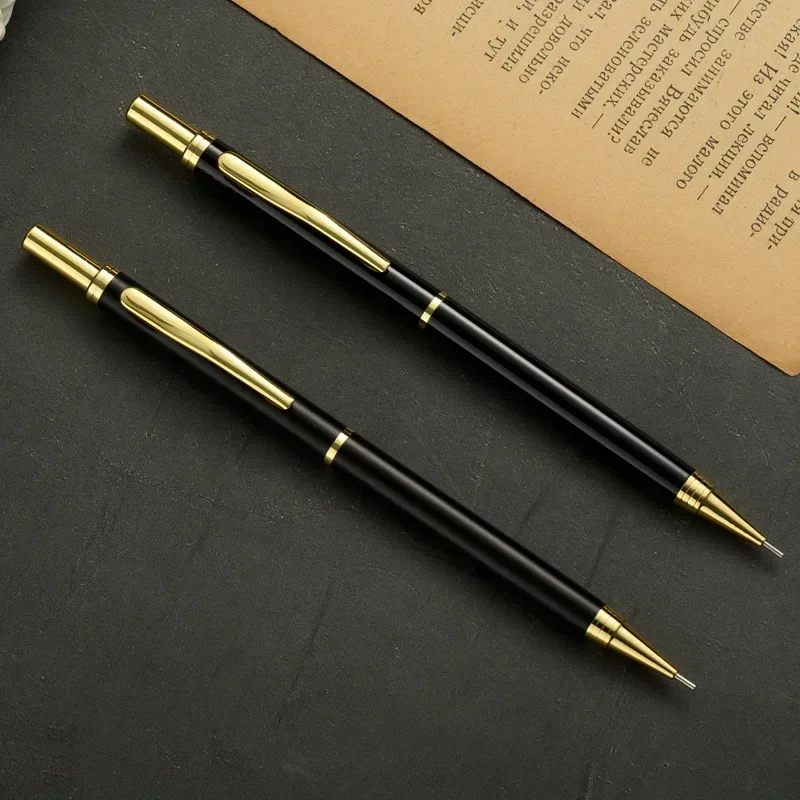 10PCS  Press the metal 0.5MM pencil, student's active automatic pencil