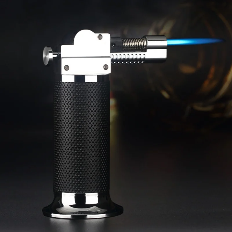 Outdoor Windproof Butane Gas Cigar Lighter High Capacity Torch Jet Pipe Lighter Jewelry Metal Welding Tool BBQ Kitchen Lighters