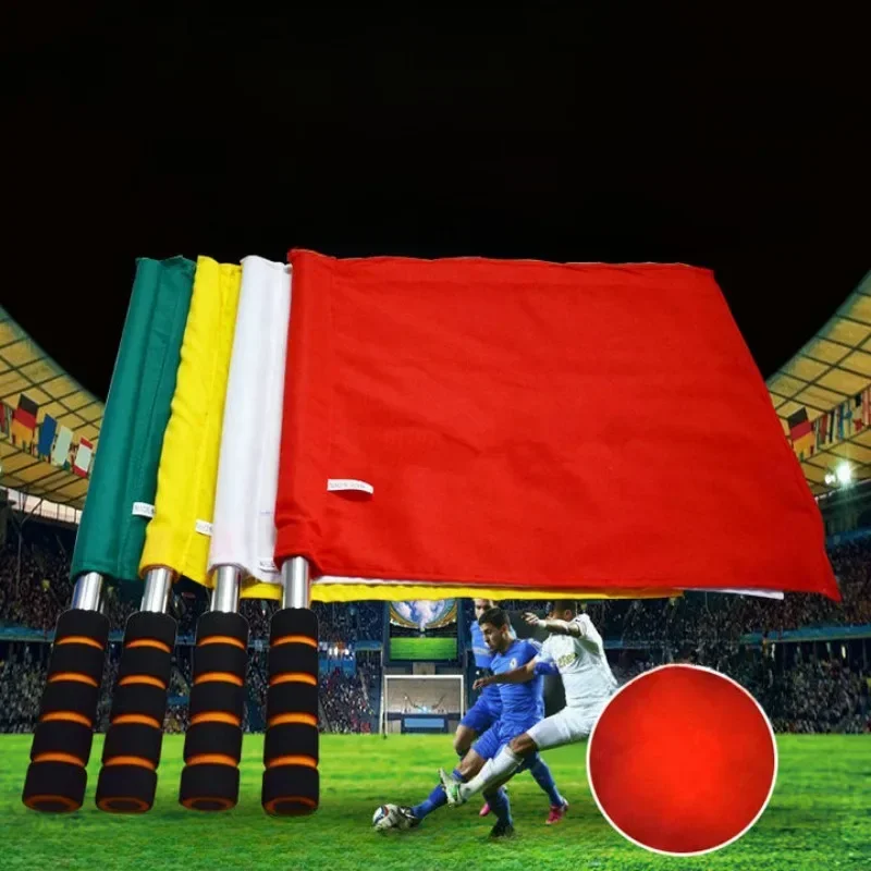 

1PC Professional Soccer Referee Flag Fair Play Football Linesman Flag Waterproof Sports Game Referee Equipment