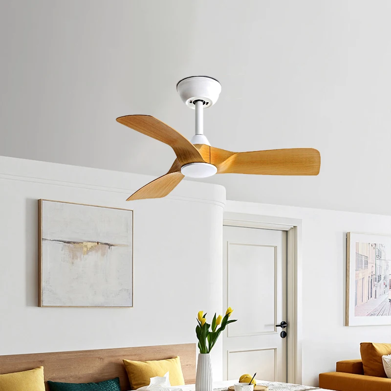 

New 32Inch Low Floor Fan Llights Restaurant Living Room Ceiling Fan Strong Winds and Durable Fan Chandelier 110V 220V