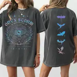 Women Retro Onyx Storm Basgiath War College Shirt Xaden Riorson Bookish Tee Apparel Romantasy Y2K Top Daily Trendy Streetwear