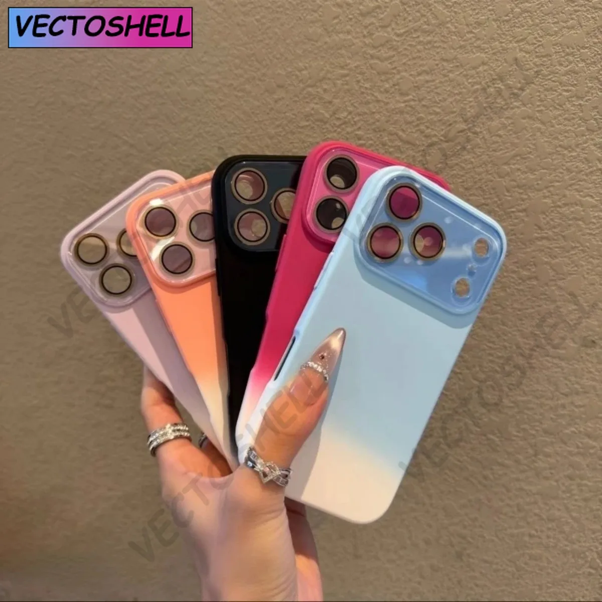 

Case For iPhone 17 16 15 14 13 12Pro Max Air Gradient Color Soft Liquid Silicone Anti Fingerprint Cover Shell Shockproof Bumper