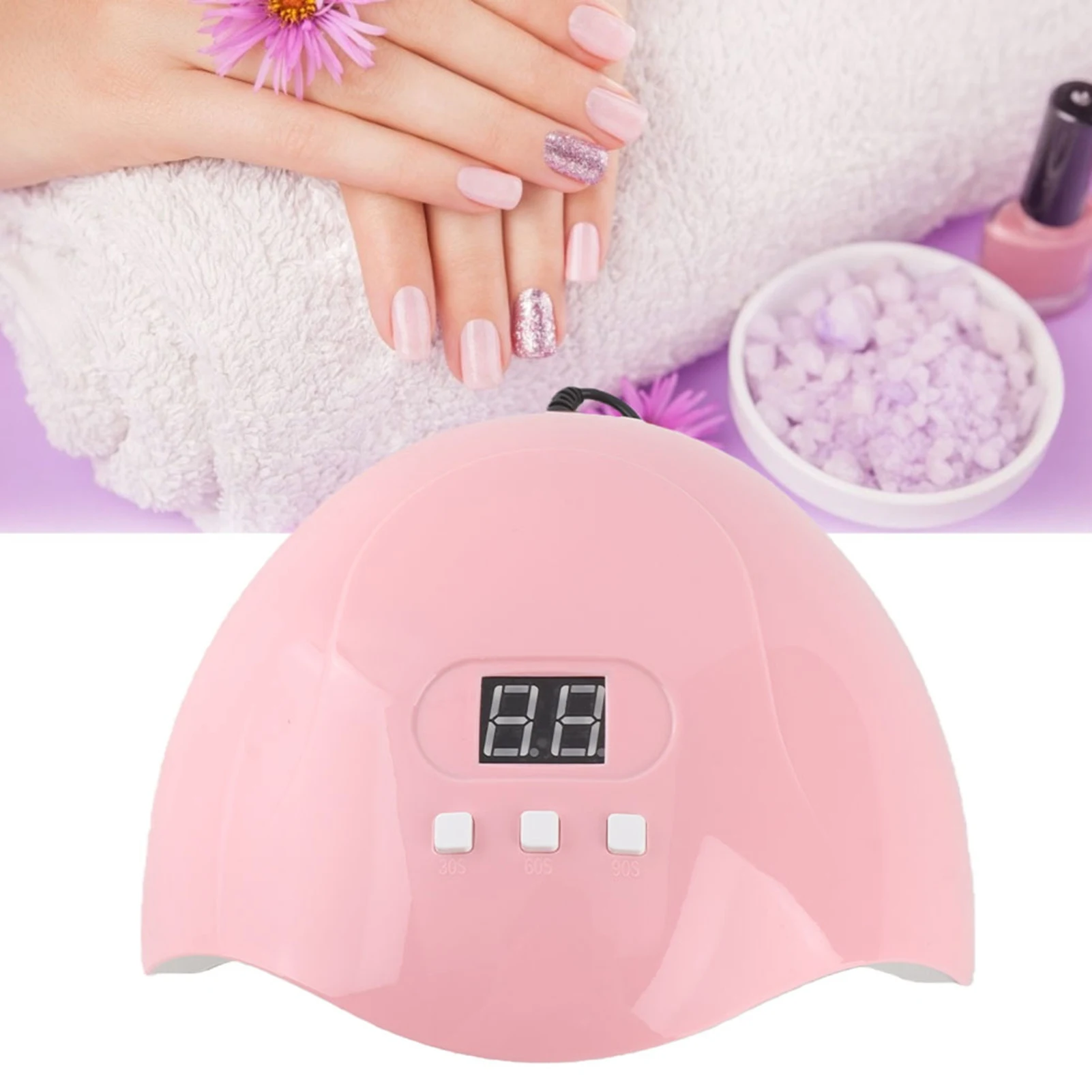 Nail Curing Machine 54W USB LED UV Gel Lamp Curing Machine Intelligent Nail Polish Dryer Manicure Tool Nail Gel Drying Machine