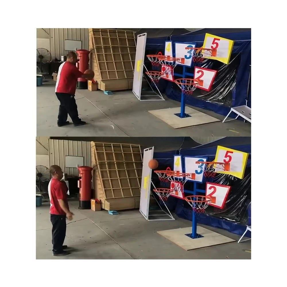 Tragbare Mini Outdoor Indoor Basketball Ring Net Hoop Ständer mit Rückwand Zubehör Ausrüstung Basketball Rack