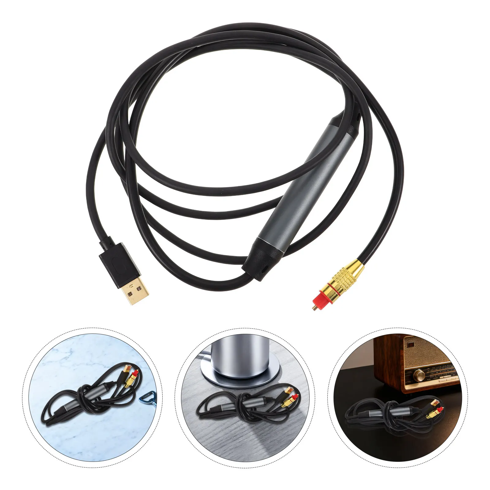 USB to Optical Audio Cable – Digital Fiber Optic Cord for TV, Soundbar, Speaker, Home Theater & Cinema