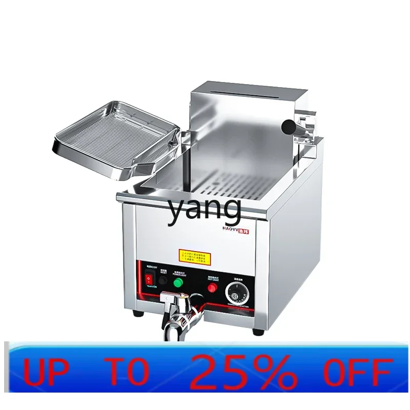 

Коммерческая фритюрница LTT, машина для измельчения курицы, настольная фритюрница с двойным цилиндром и постоянной температурой, большая емкость