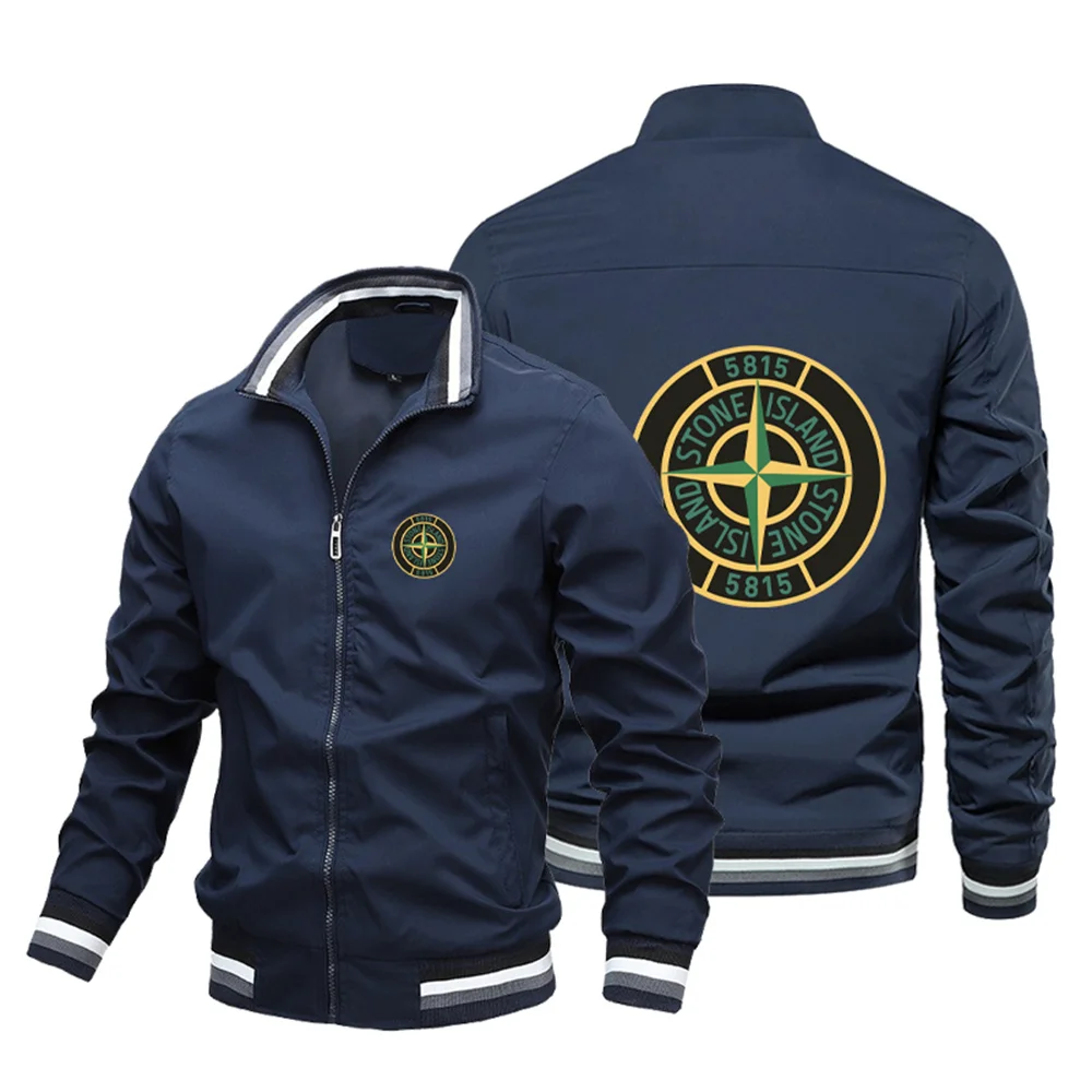 Men\'s college basketball jacket print pattern fashion brand pilot jacket couple jacket autumn clothing