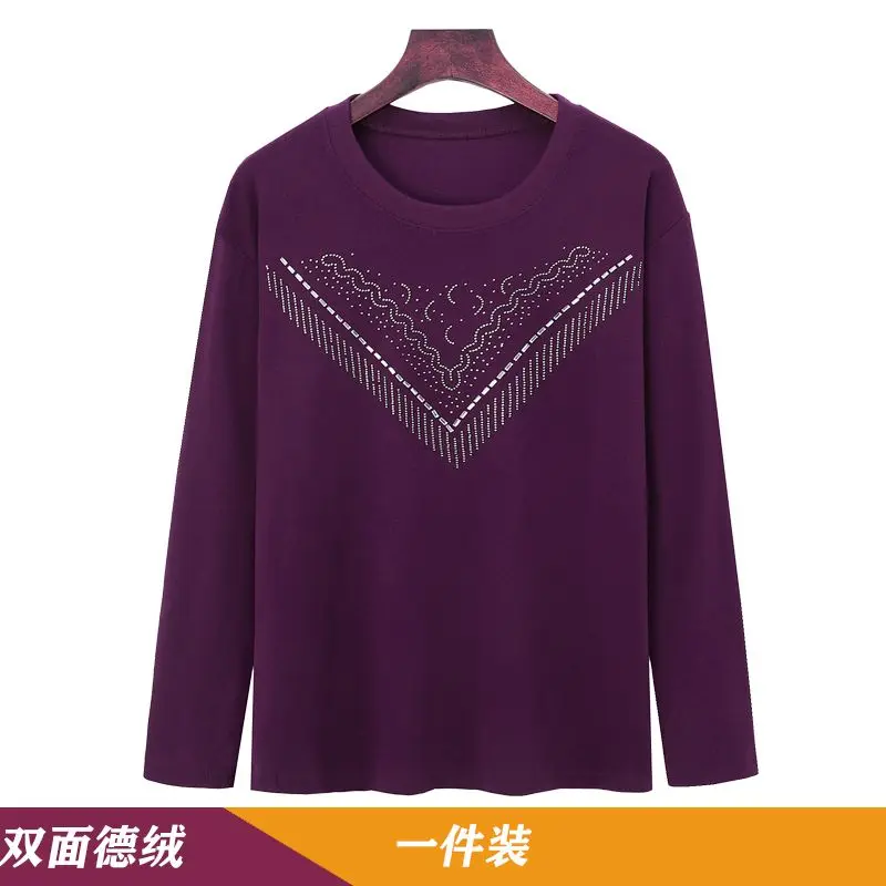 New Autumn and Winter German Velvet Base Shirt for Women in Warm T-shirt Covering Flesh to Make Them Look Slim Long-sleeved Top