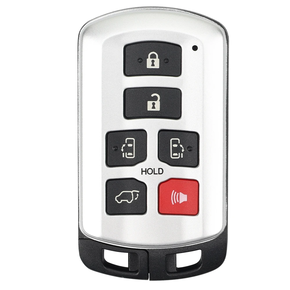 Dahai-mando a distancia inteligente HYQ14ADR para coche, llave con 6 botones, 314,3 MHz, ID74, para Toyota Sienna 2011, 2012, 2013, 2014, 2015,