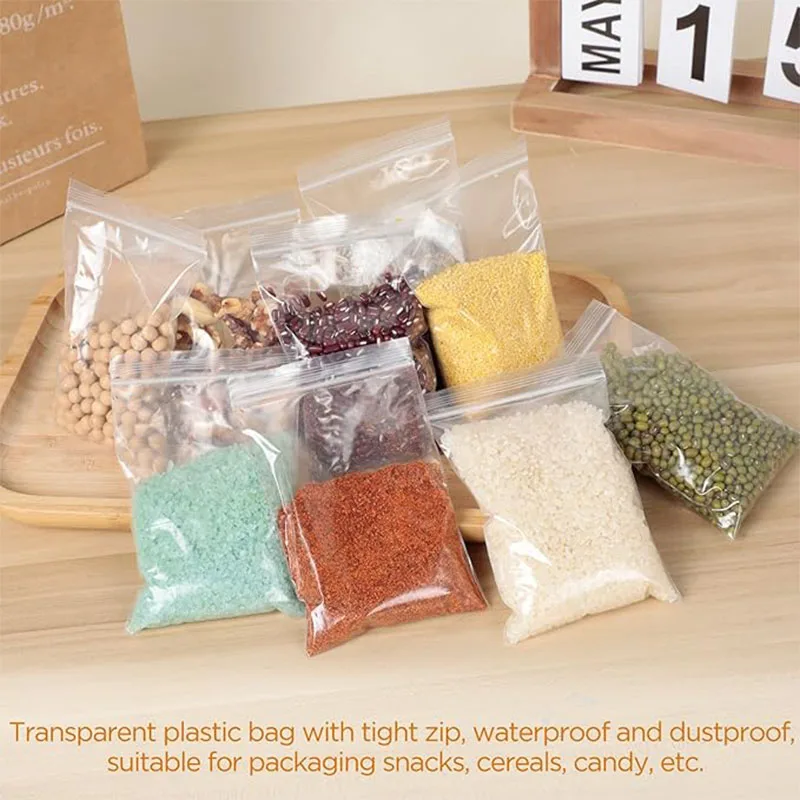100 white transparent self sealing bags, reusable plastic bags, small jewelry packaging, durable packaging bags, jewelry bags