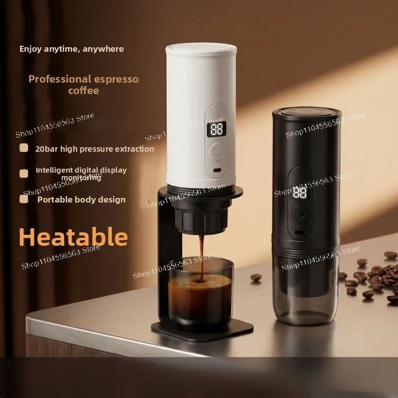 Portable Coffee Machine Heated Espresso Powder Cross-border Capsule Coffee Machine 3-in-1 51 Powder Bowl