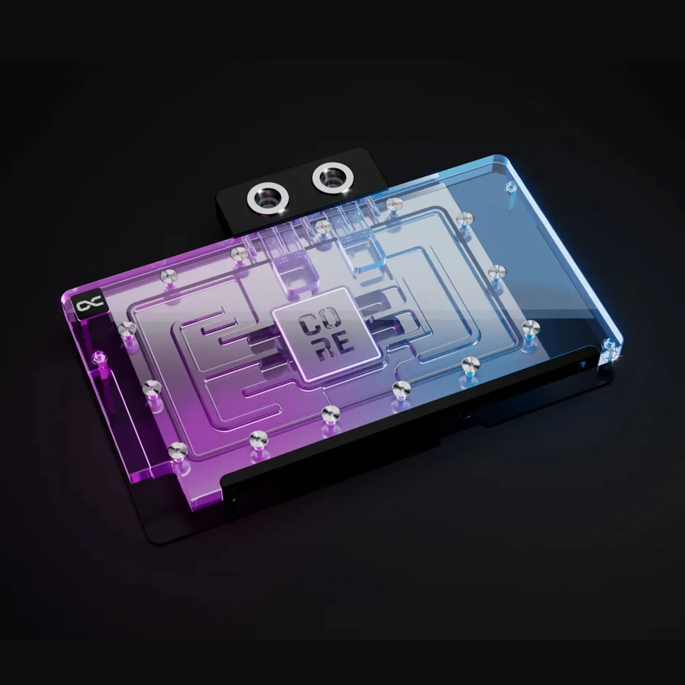 Alphacool Core GPU Water Block Serve For Asus TUF Gaming GeForce RTX 5070 Ti/5080 OC, Graphics Card Cooler With Backplate