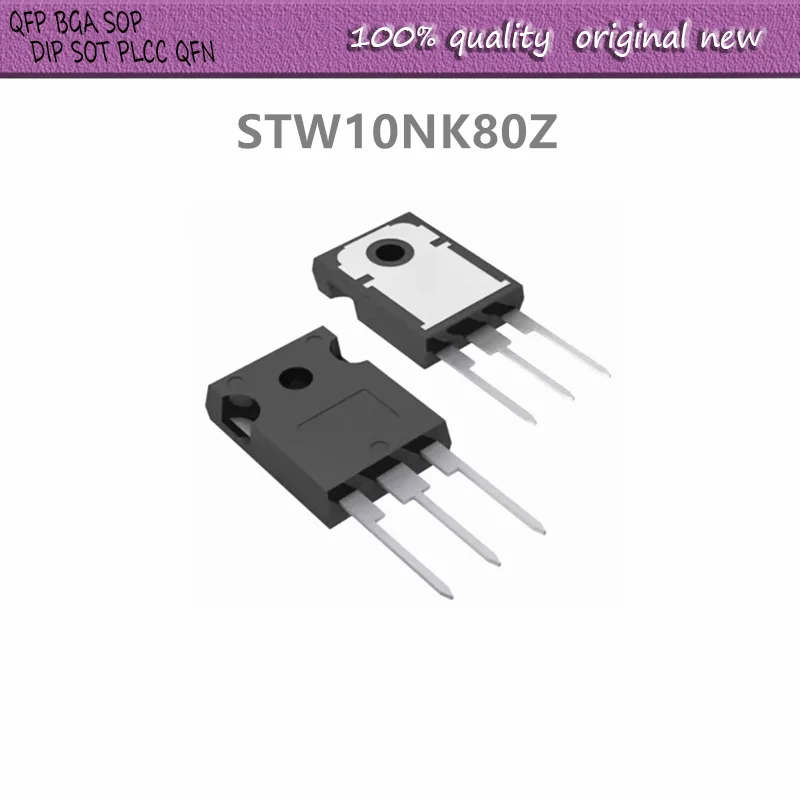 

10 шт./лот W10NK80Z STW10NK80Z TO-247