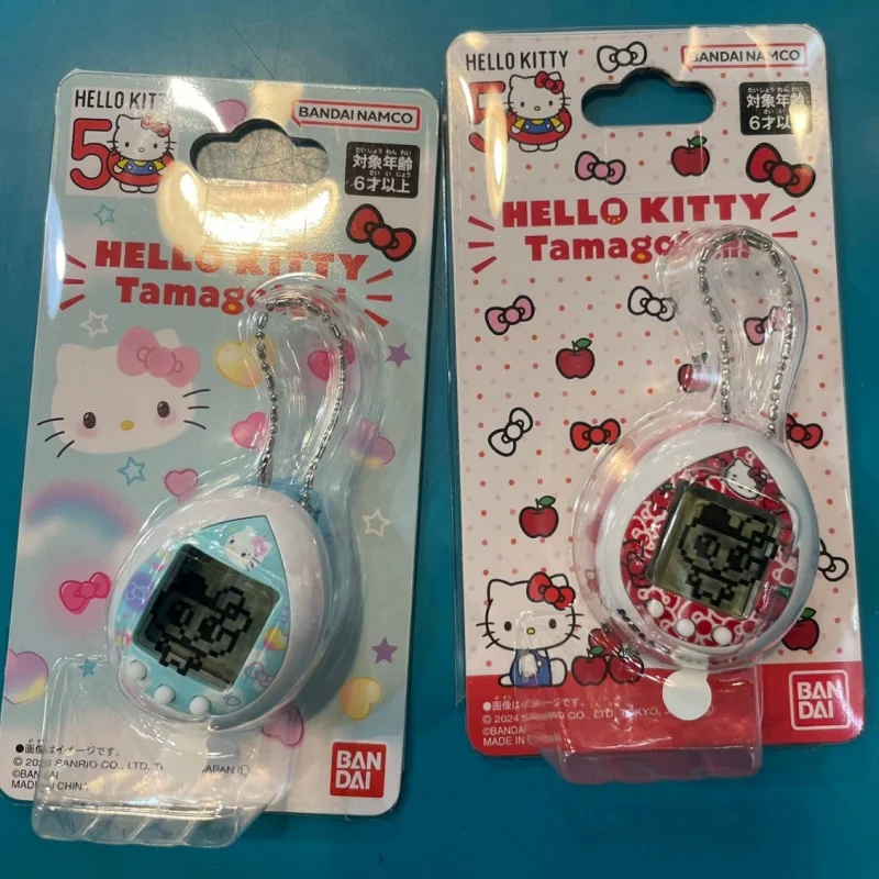 Bandai Sanrio Hello Kitty Tamagotchi Red Electronic Black And White Electronic Pet Eggs Nano Children'S Game Console Toy Gift