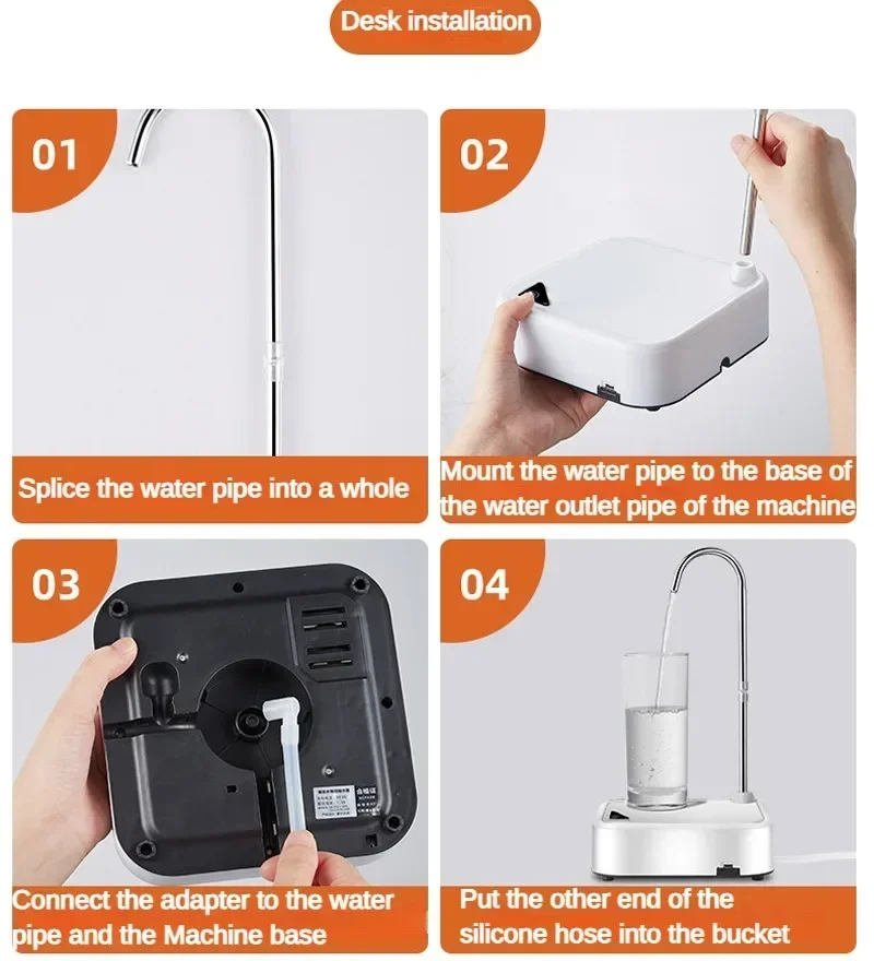 Настольные диспенсеры для бутылок с водой, автоматические умные электрические диспенсеры для воды, универсальные бутылки, зарядка через USB, бытовые