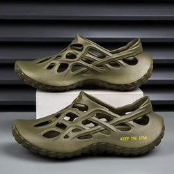 Fashion Sandalias Summer Shoes Men Casual Shoes Mesh outdoor Breathable Slip-on Flats Men Sneakers Comfortable Water Loafers