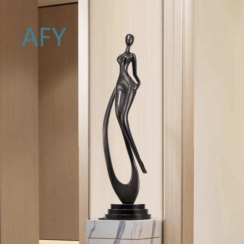 Art Sculpture Statue for Modern Living Room Entryway Model Home Decor Luxury Soft Decoration Large Art Piece for Interior