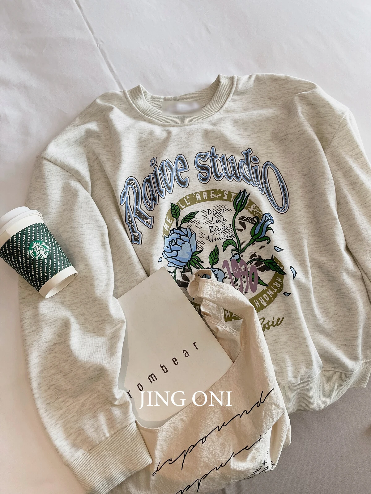 Pullovers Floral Hoodies Sweatshirts Blouse Woman Clothing 2023 Y2k Korean Fashion Style Vintage Winter Top Oversized Crop Kpop