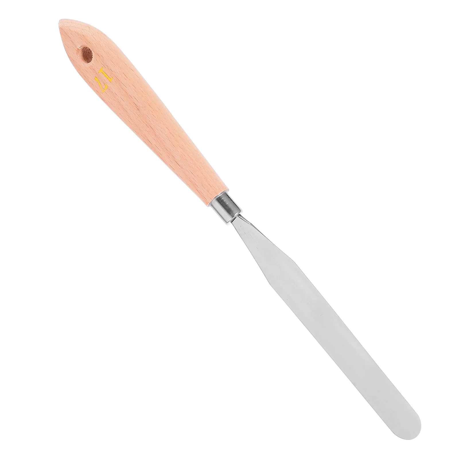 Artist Painting Spatula Scraper High Quality Ultrathin Blade Smooth Wooden Handle Perfect for Oil Acrylic Gouache Palette Knife