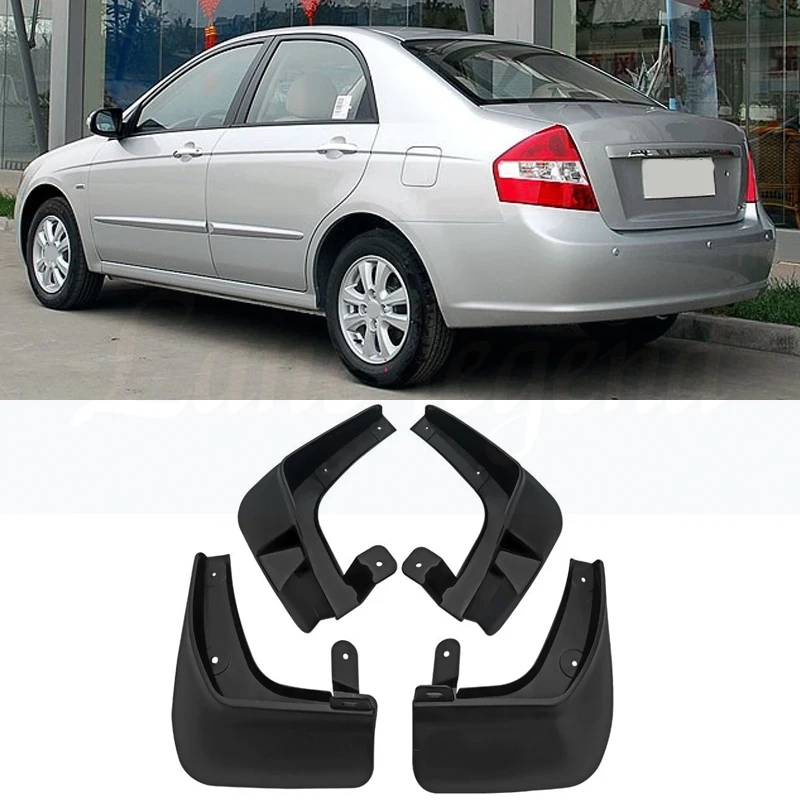 4x Car Moulding Mud Flap For KIA LD CERATO Spectra Sephia 4dr Sedan 2007 2008 2009 Mud Flaps splash guards mudguards Accessories