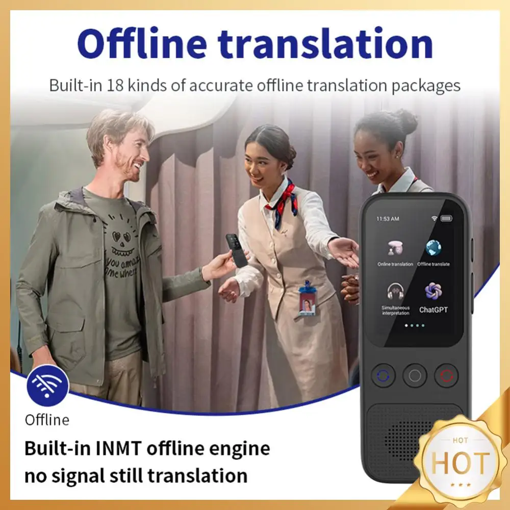 Language Translator Device Support 138 Languages Portable Two-Way Language Translator with Online Offline Translation